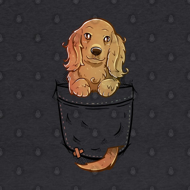 Pocket Cute English Cocker Spaniel Dog by TechraPockets